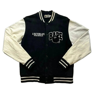 A Bathing Ape (BAPE) Varsity Jacket - Black - XL
