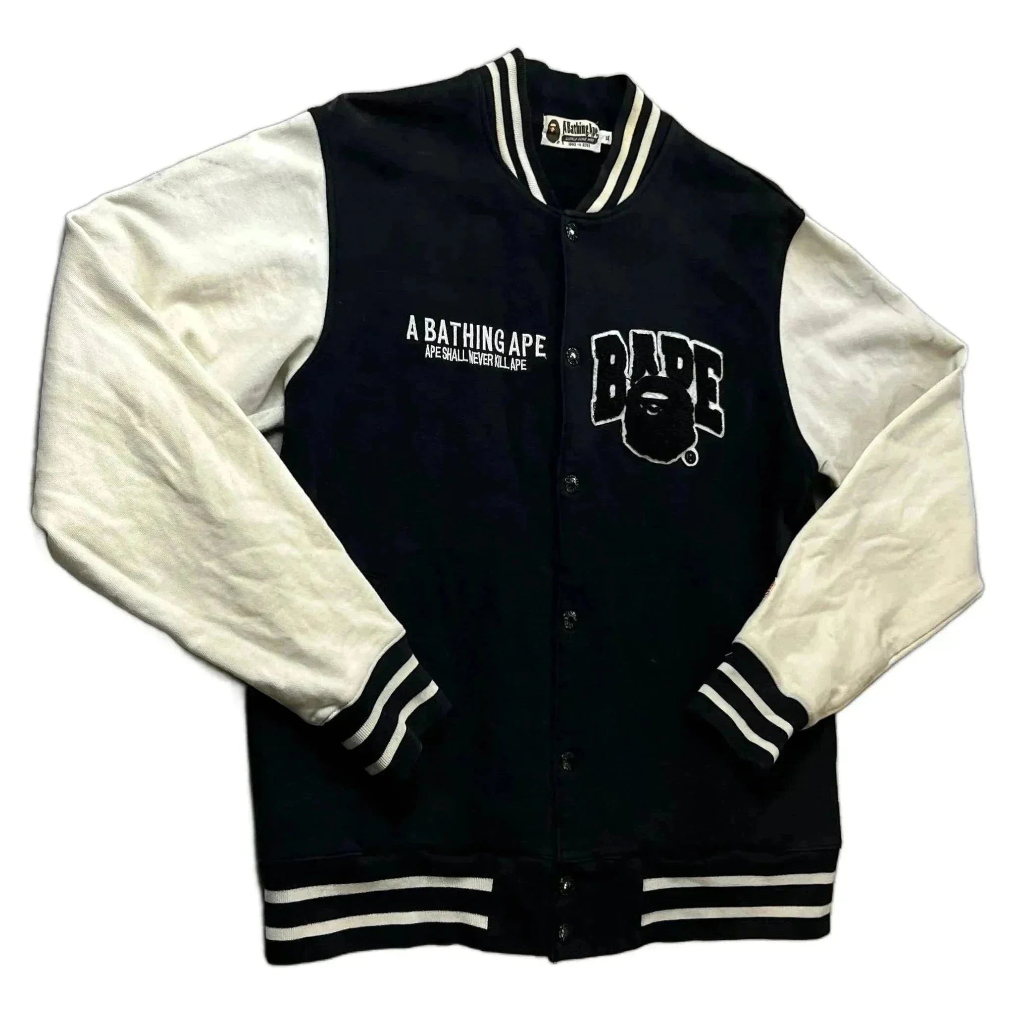 A Bathing Ape (BAPE) Varsity Jacket - Black - XL