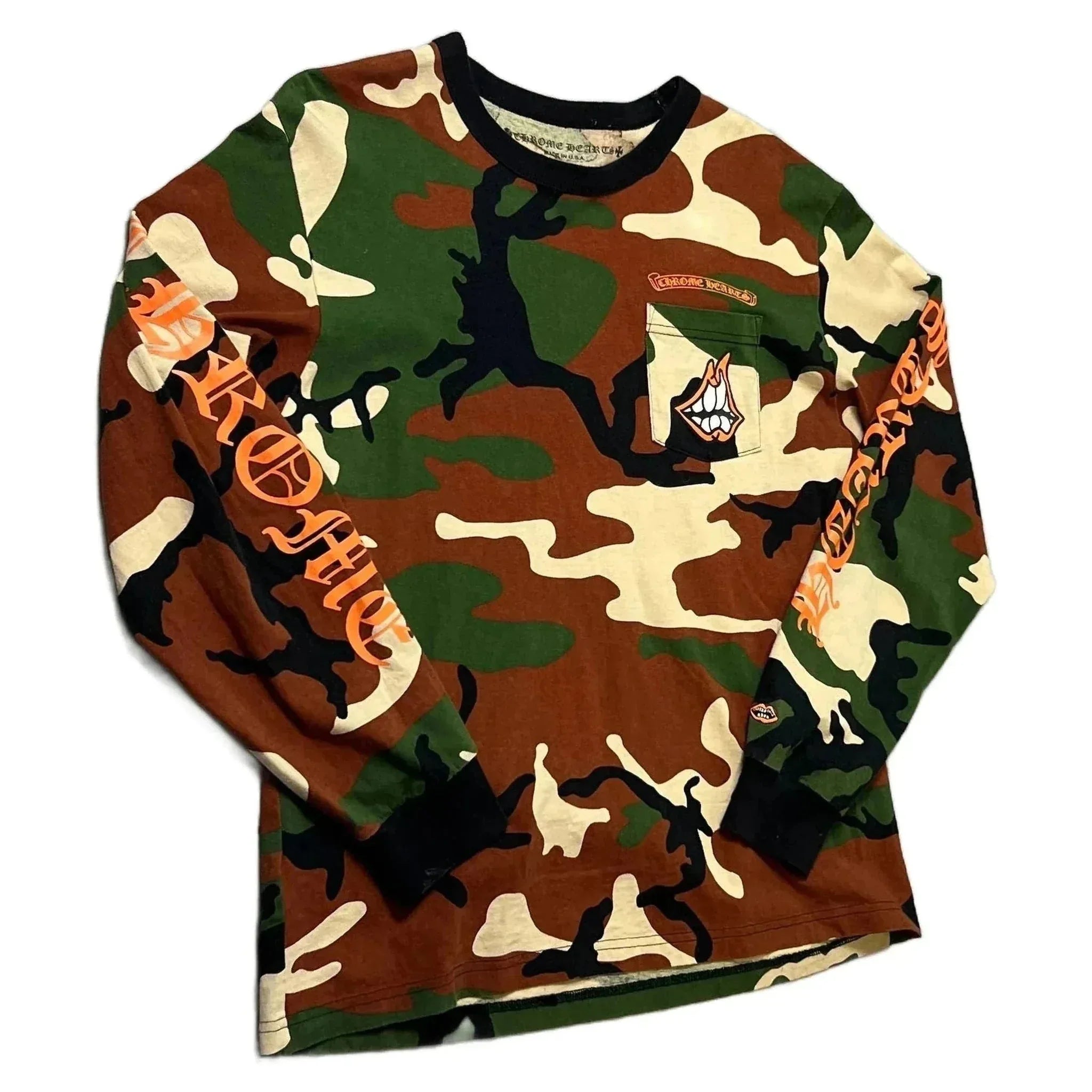 Chrome Hearts Matty Boy Long Sleeve Tee - Camo - XL