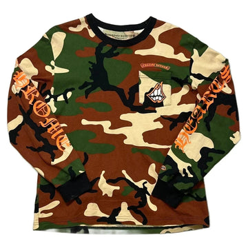 Chrome Hearts Matty Boy Long Sleeve Tee - Camo - XL