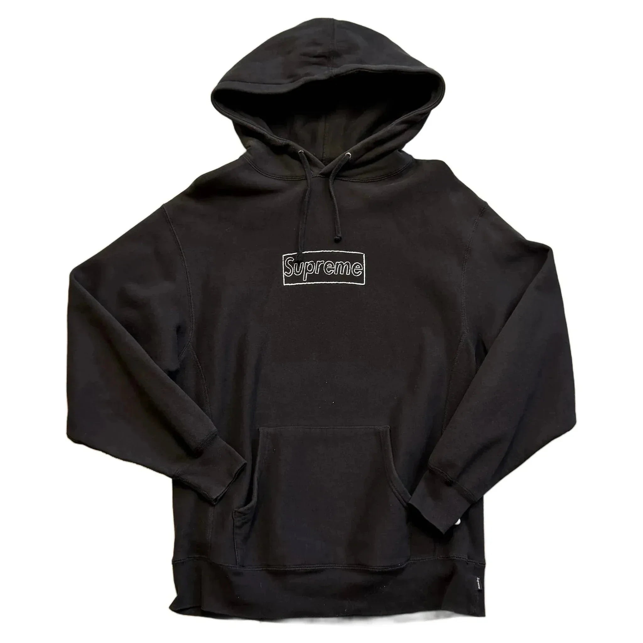 Supreme x KAWS Box Logo Hoodie - Black - M