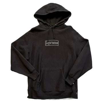 Supreme x KAWS Box Logo Hoodie - Black - M