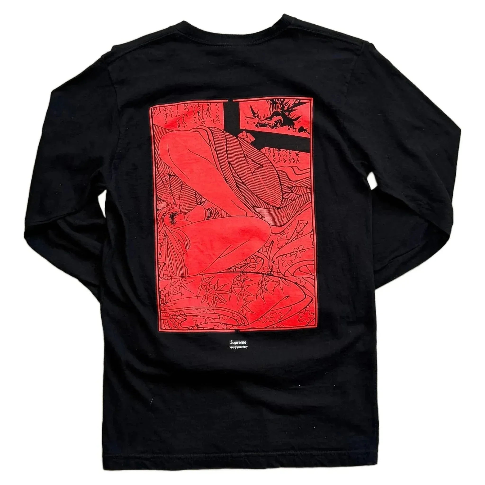 Supreme Long Sleeve Tee - Black - S