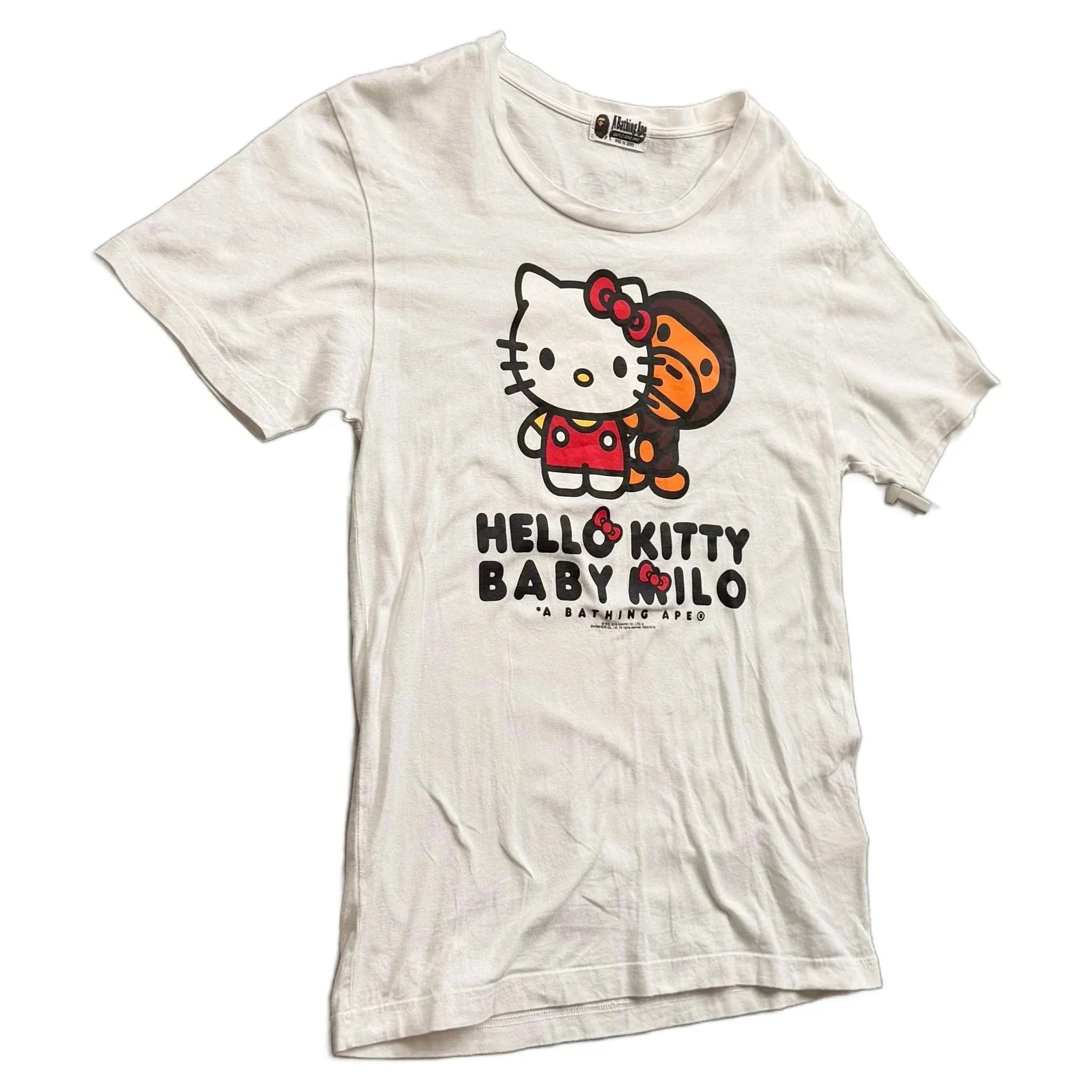 A Bathing Ape (BAPE) x Hello Kitty T-Shirt - White - L