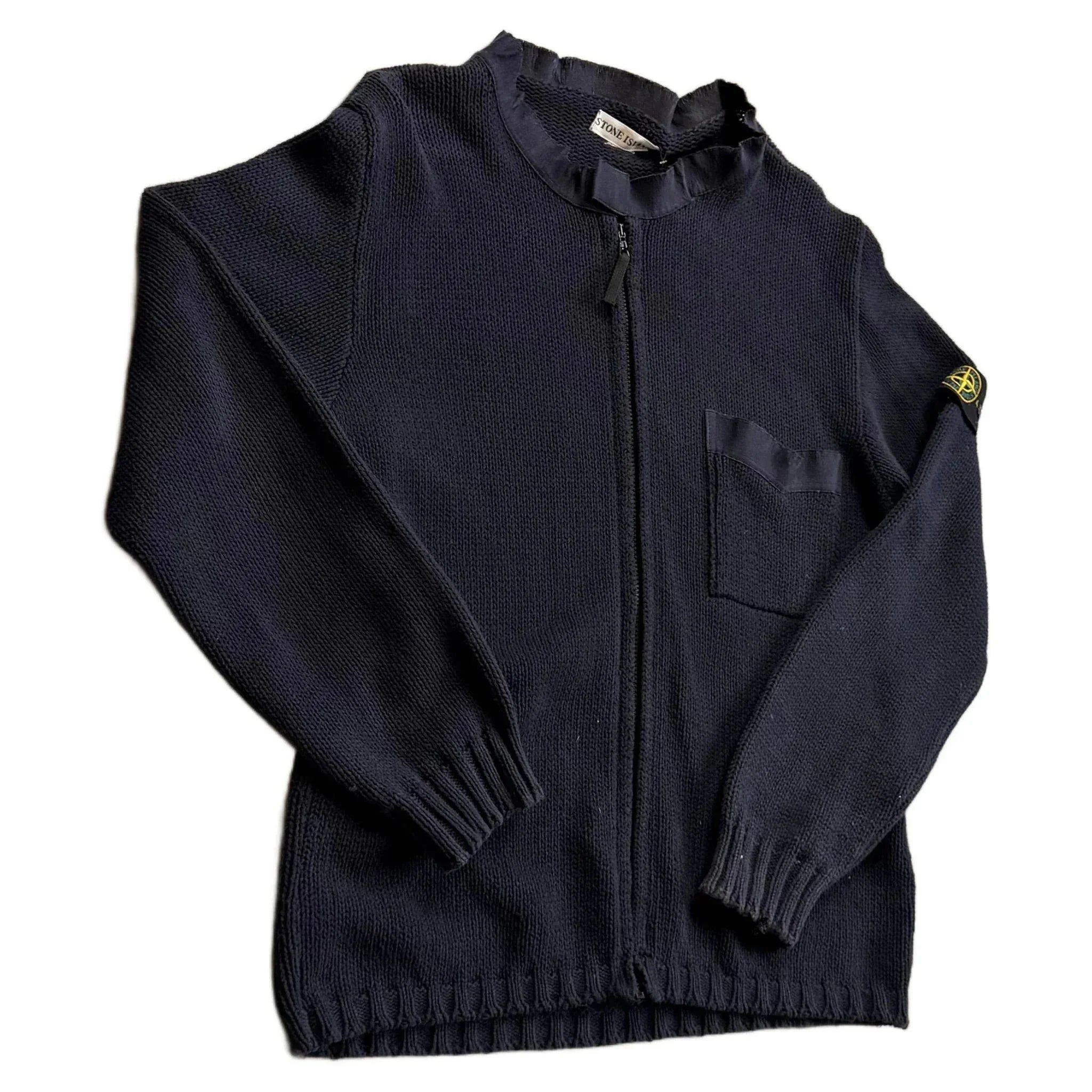 Stone Island Knitted Sweatshirt - Navy - XL