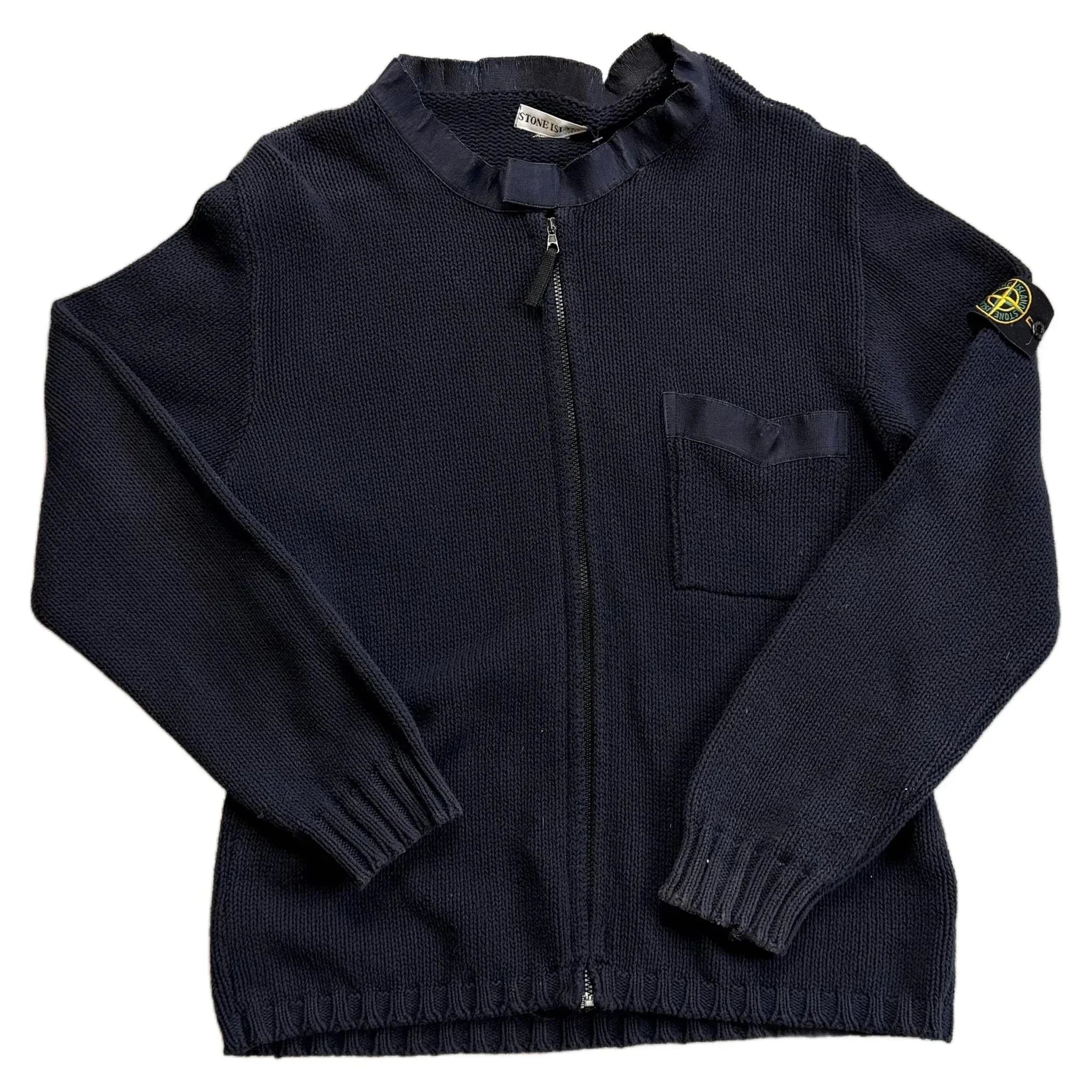 Stone Island Knitted Sweatshirt - Navy - XL