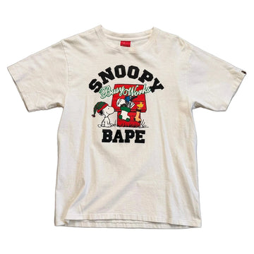 A Bathing Ape (BAPE) x Snoopy T-shirt - White - M