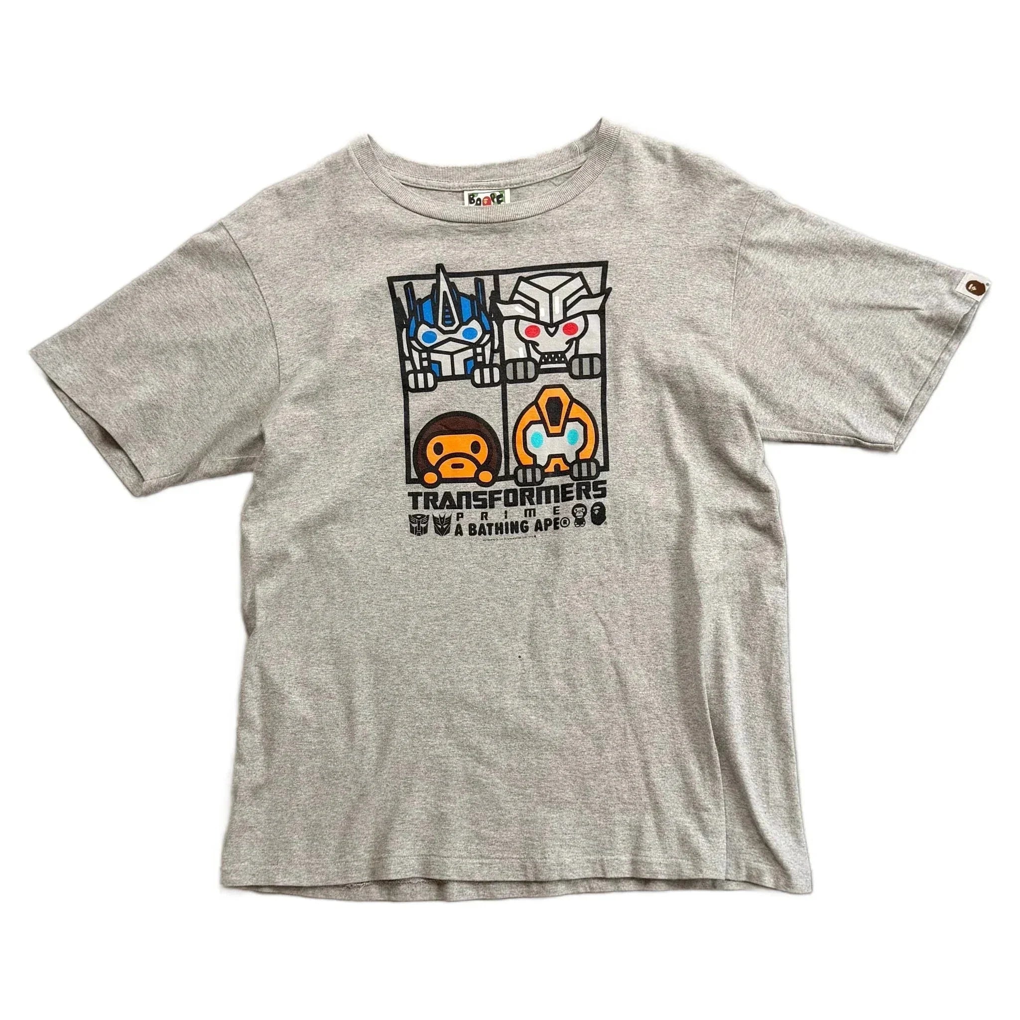 A Bathing Ape (BAPE) x Transformers T-Shirt - Grey - M