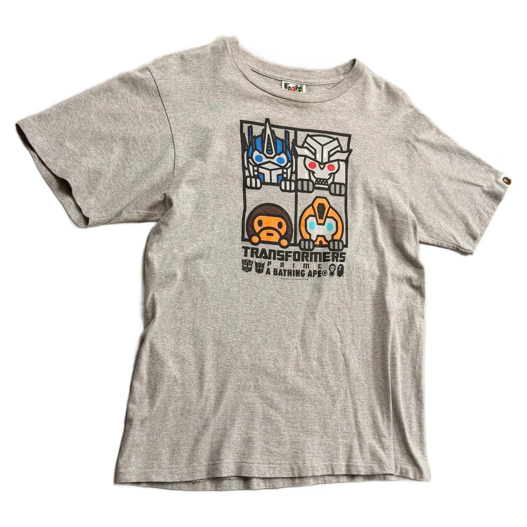 A Bathing Ape (BAPE) x Transformers T-Shirt - Grey - M