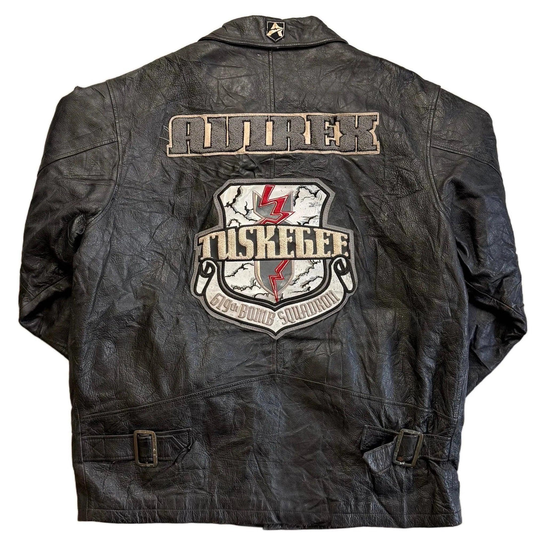Avirex Leather Jacket - Black - XXL