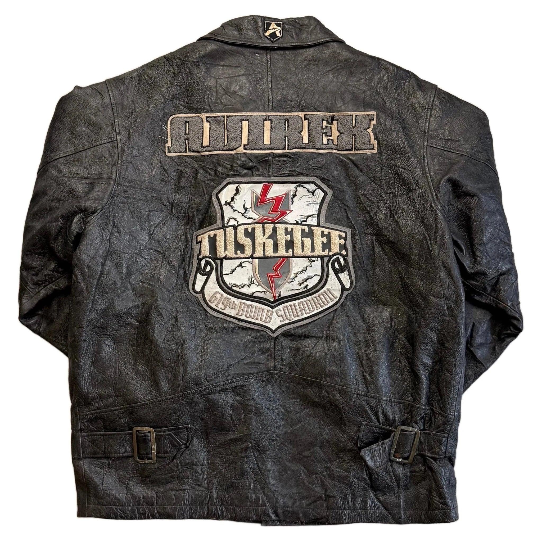 Avirex Leather Jacket - Black - XXL