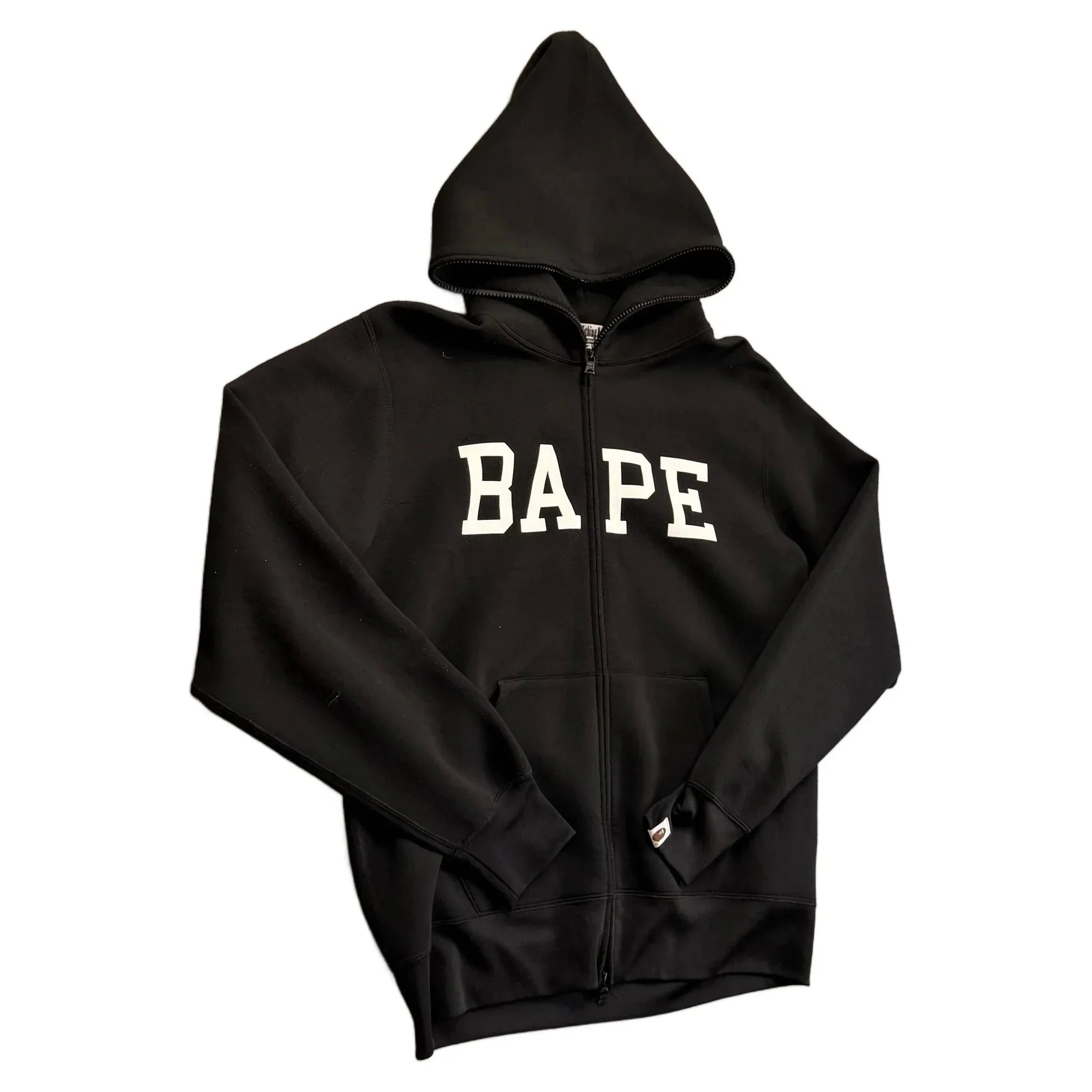 A Bathing Ape (BAPE) Zip Up Hoodie - Black - L