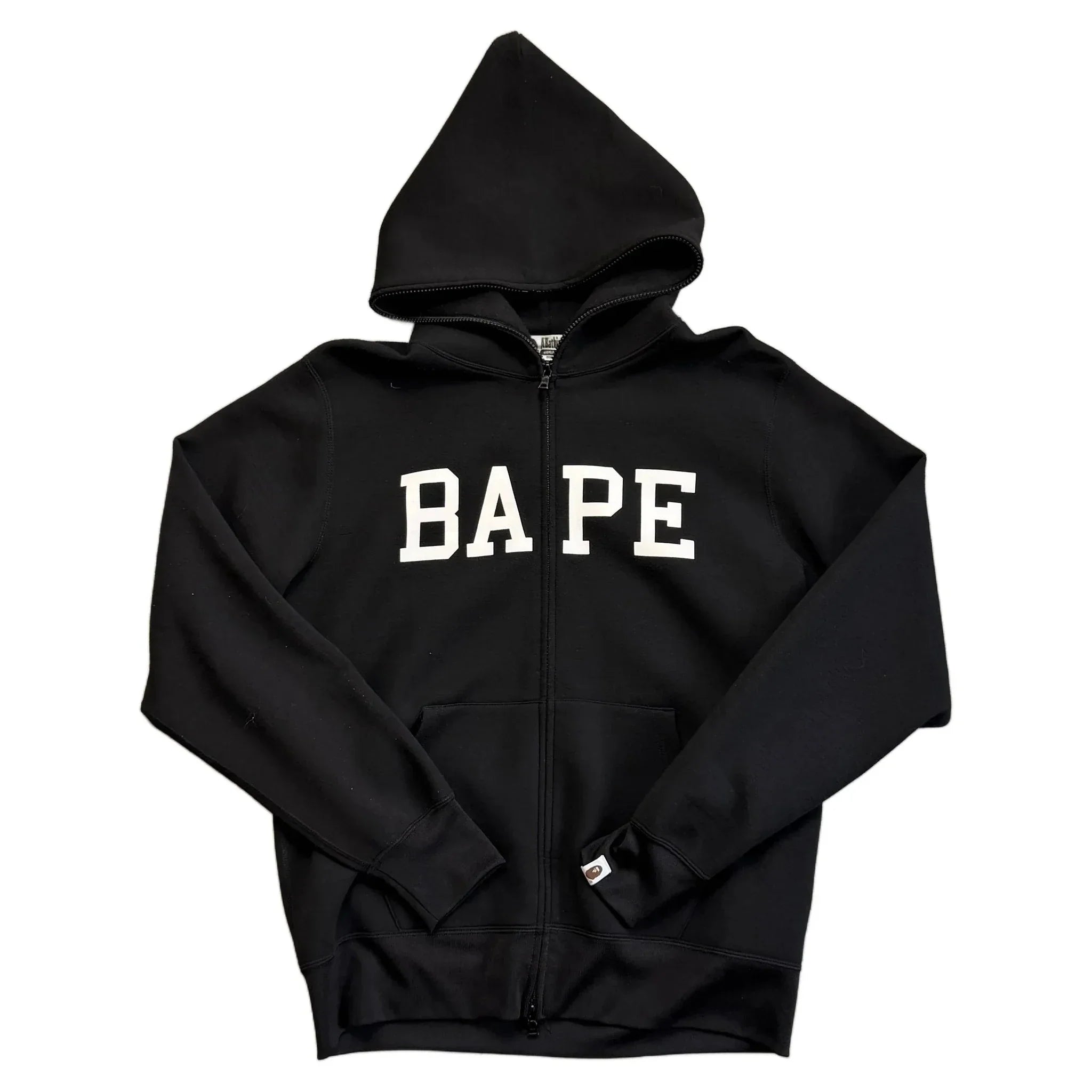 A Bathing Ape (BAPE) Zip Up Hoodie - Black - L