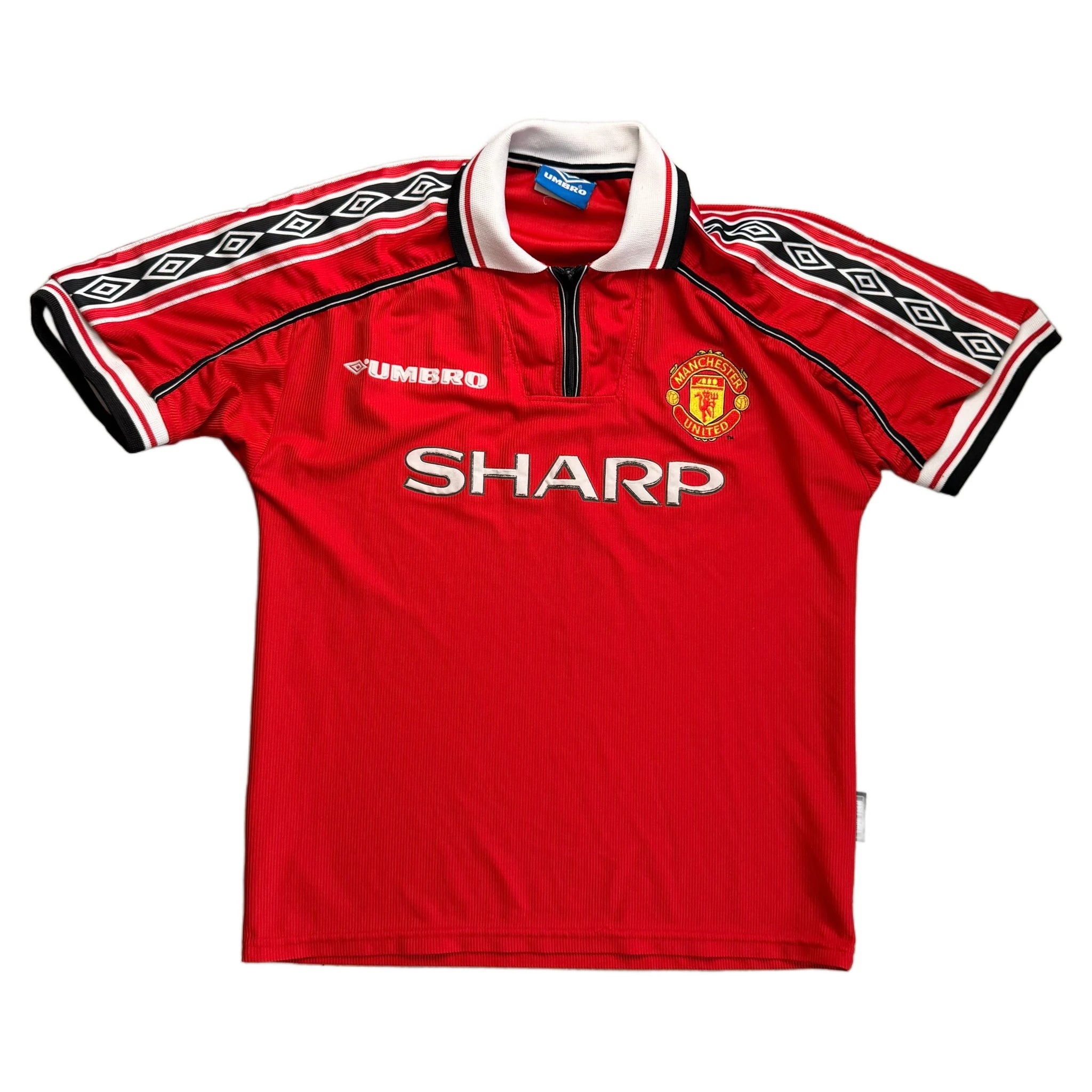 Manchester United Home Shirt - Red - M - 1998