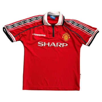 Manchester United Home Shirt - Red - M - 1998