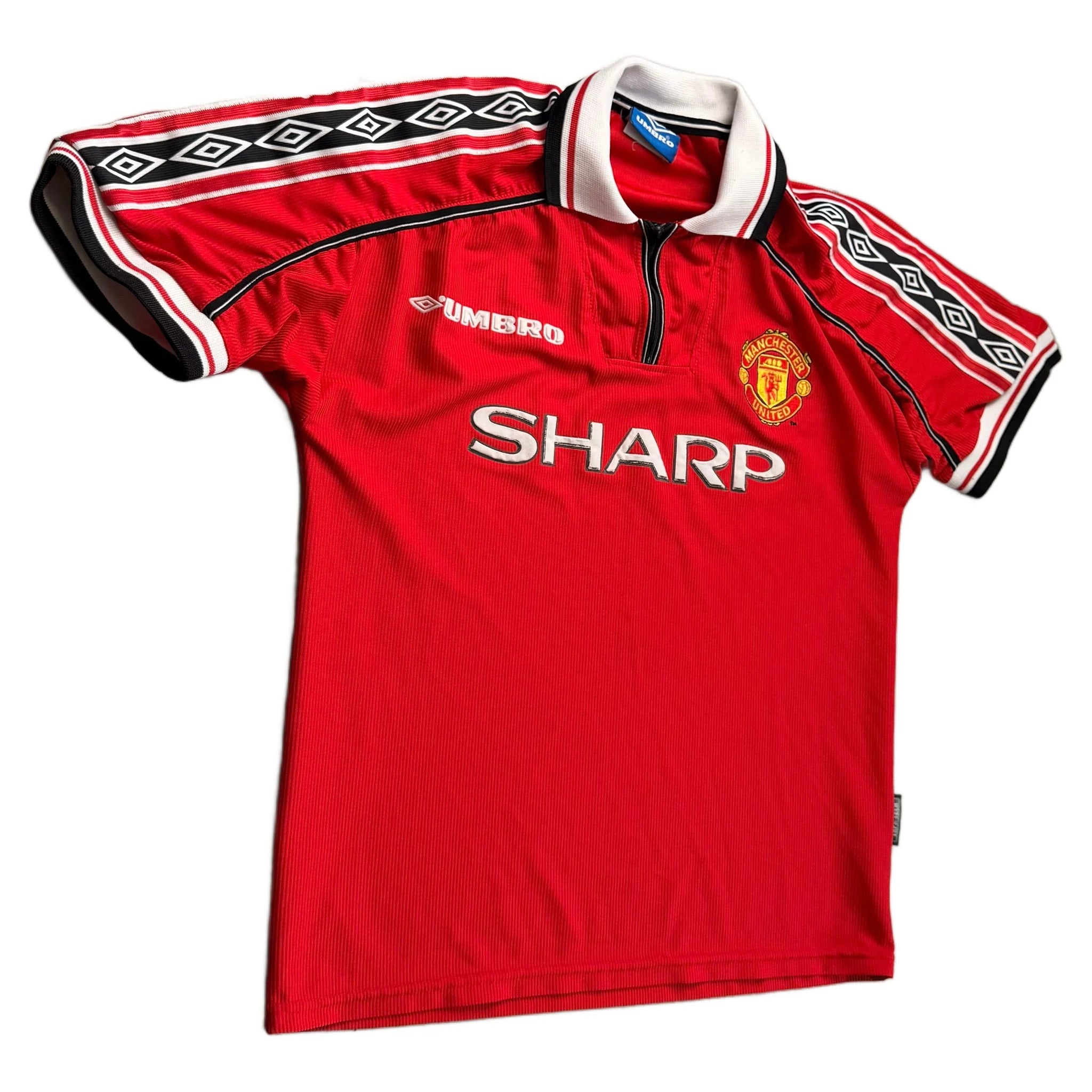 Manchester United Home Shirt - Red - M - 1998