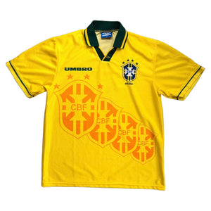 Brazil 1994 Home Shirt - Yellow - M