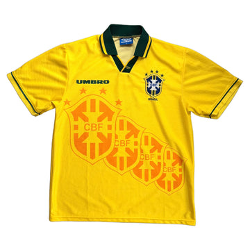 Brazil 1994 Home Shirt - Yellow - M