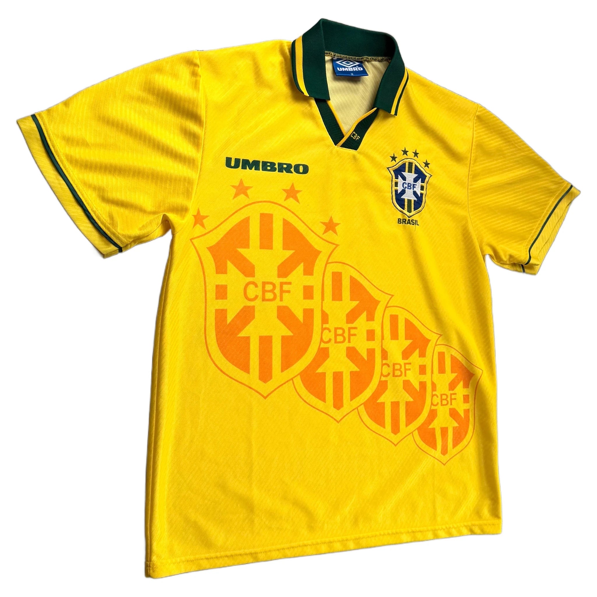 Brazil 1994 Home Shirt - Yellow - M