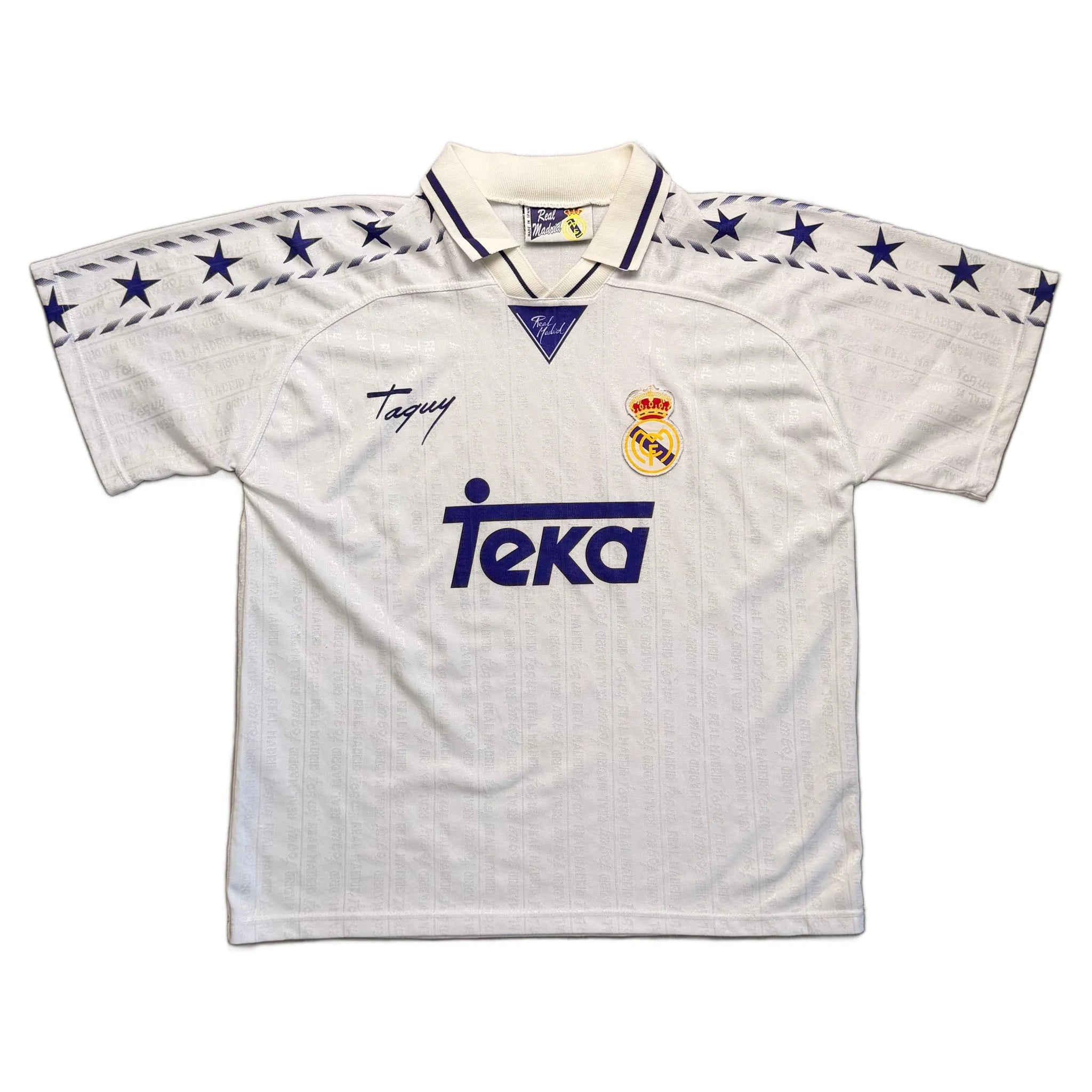 Real Madrid Home Shirt - White - M - 1996-97