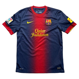 Nike Barcelona Home Shirt - Blue - M - 2012