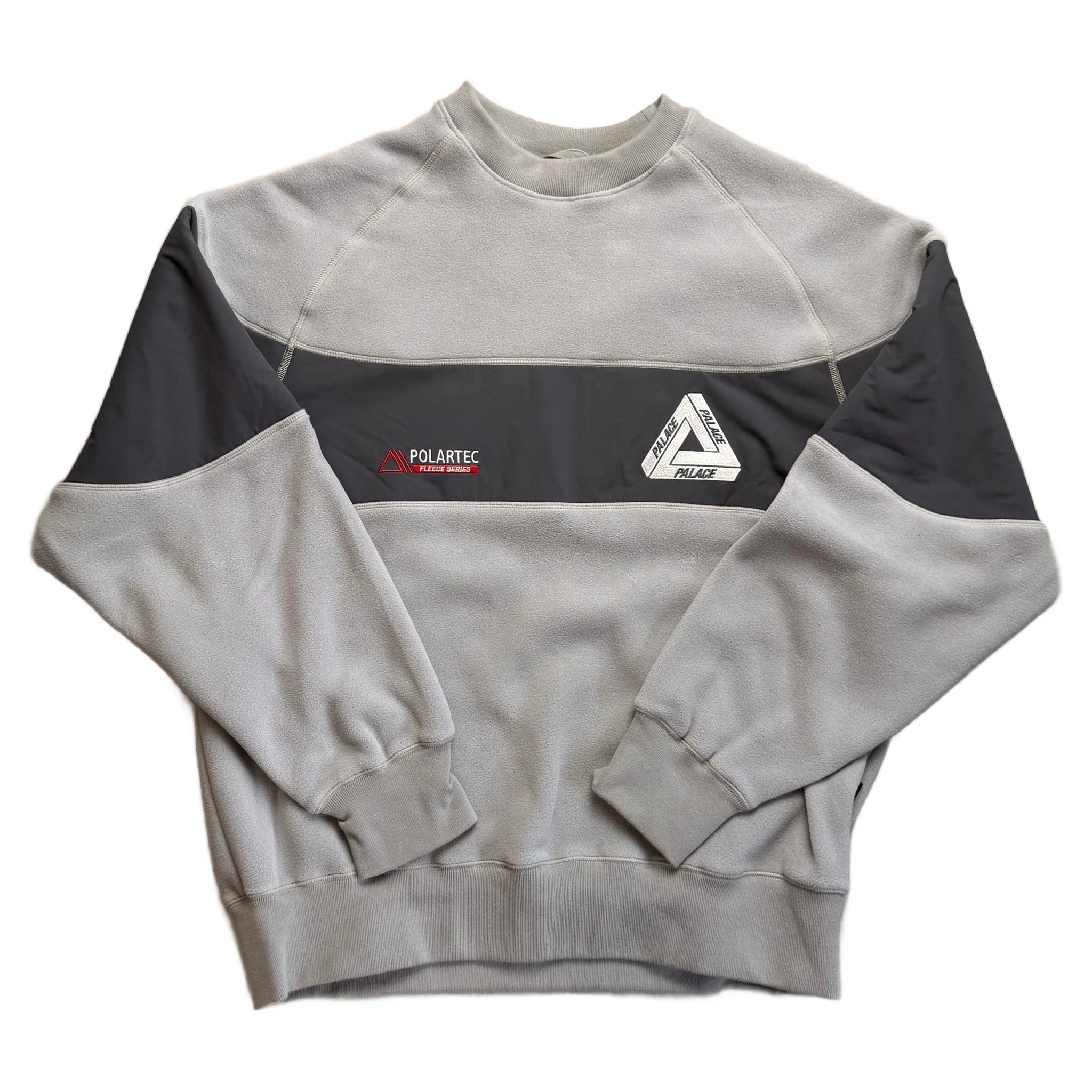 Palace Fleece Sweatshirt - Grey - L