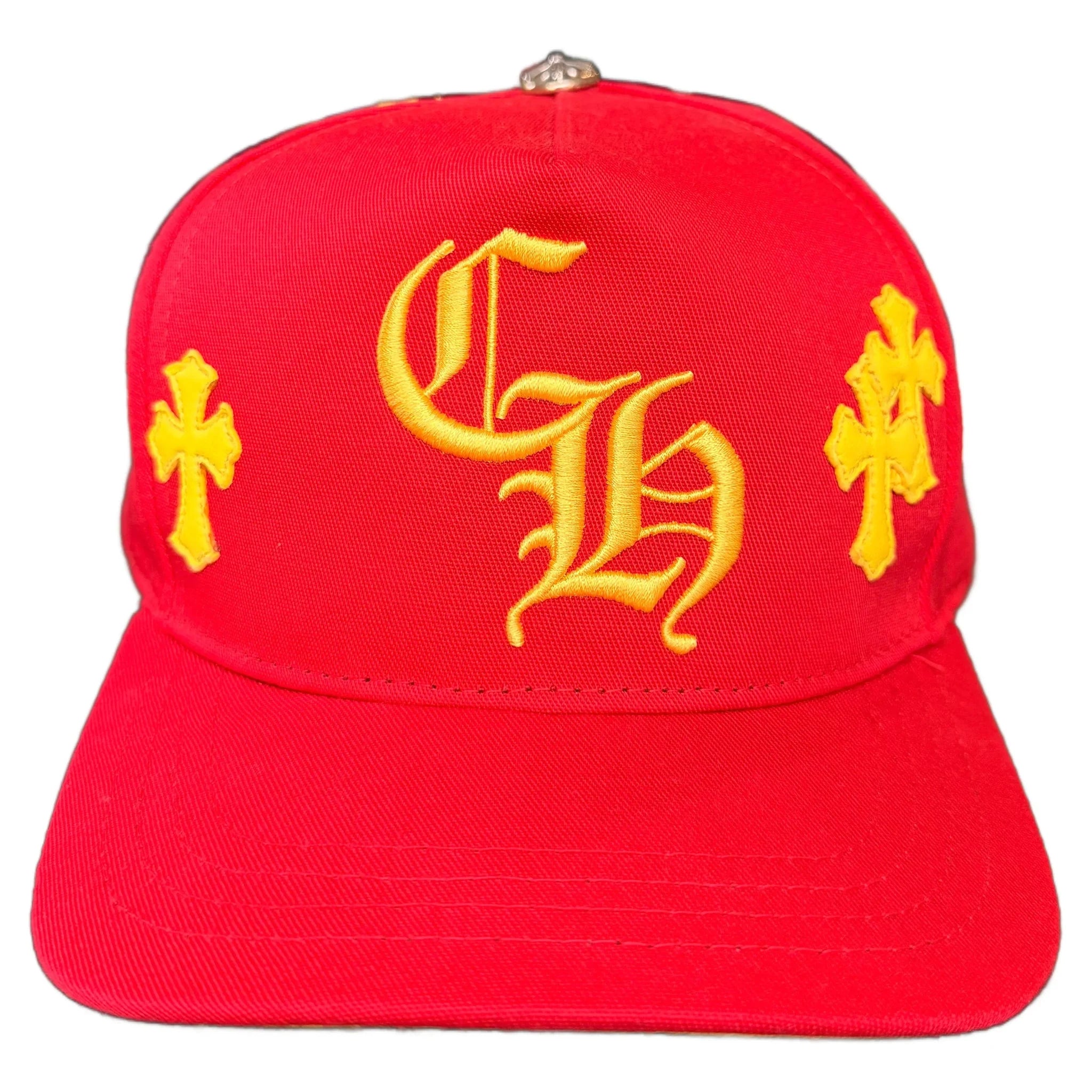 Chrome Hearts Hat - Red Yellow - Cemetery Patch
