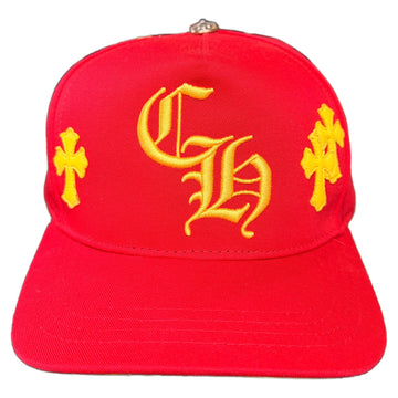 Chrome Hearts Hat - Red Yellow - Cemetery Patch