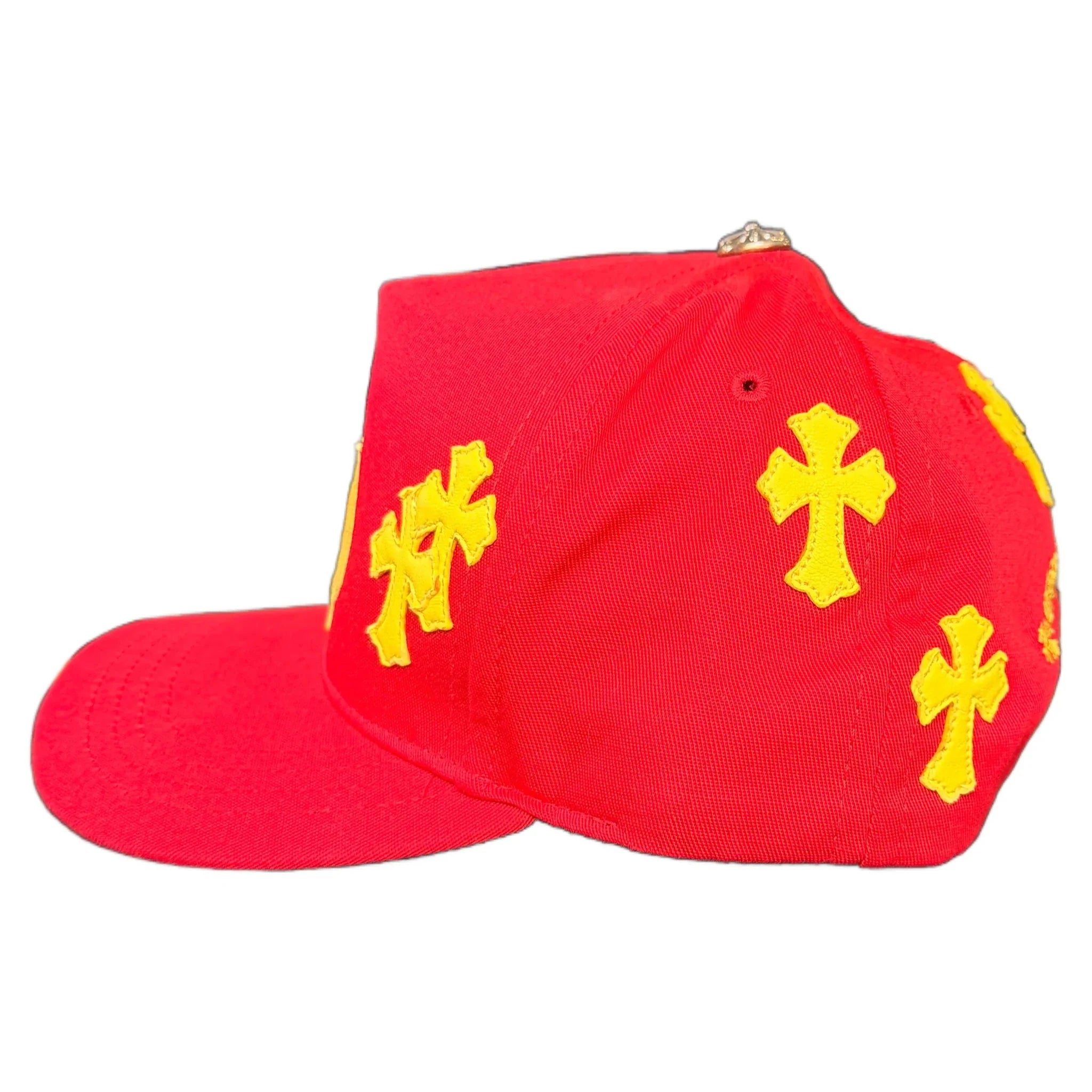 Chrome Hearts Hat - Red Yellow - Cemetery Patch