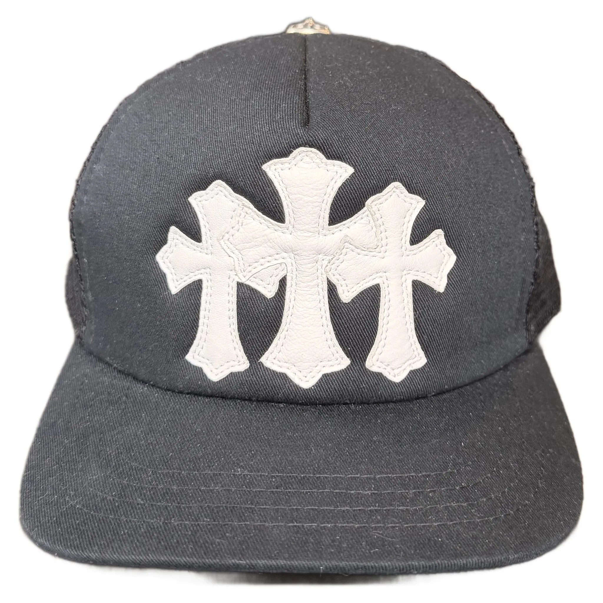Chrome Hearts Triple Cemetery Cross Patch Hat