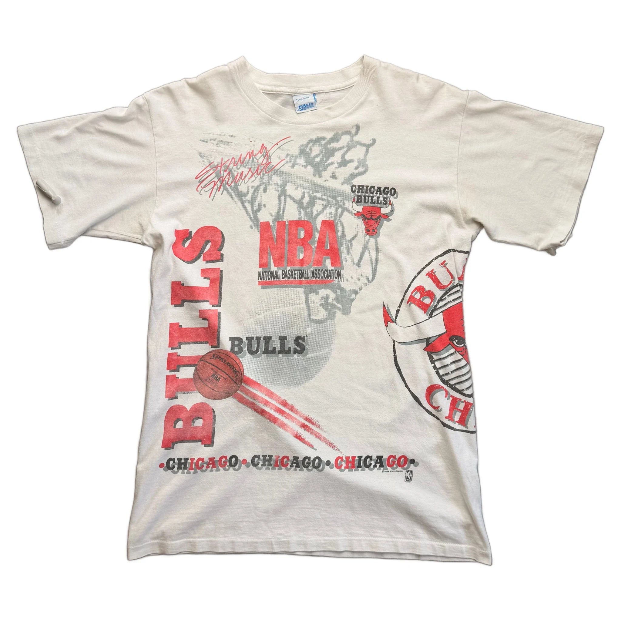 Vintage Chicago Bulls Tee - White - L