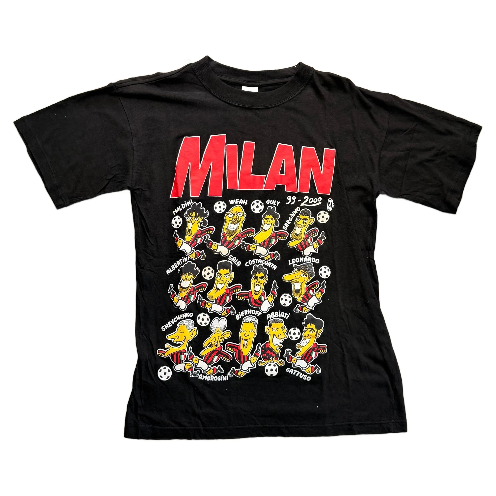 Vintage AC Milan Tee - Black - XL