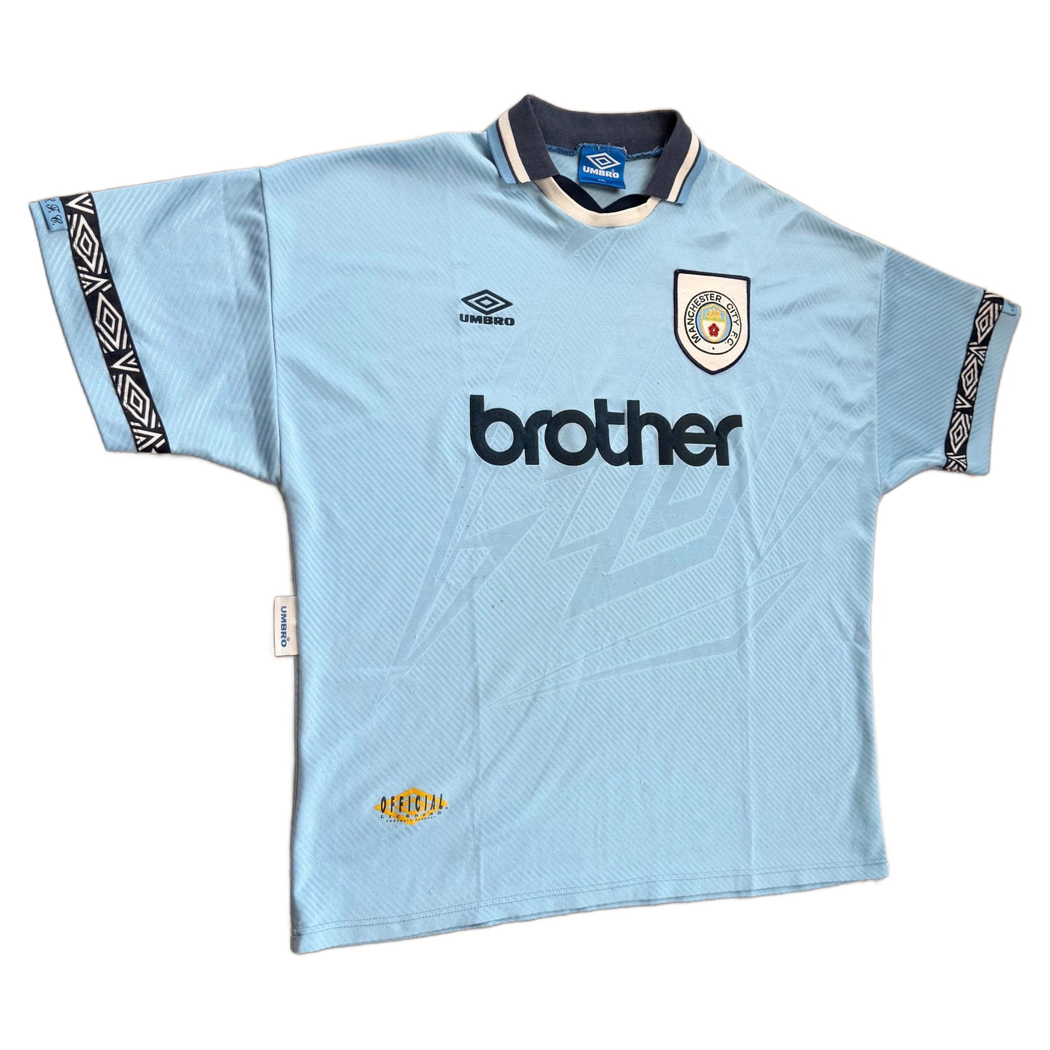 Manchester City Home Shirt - Blue - XXL - 1995