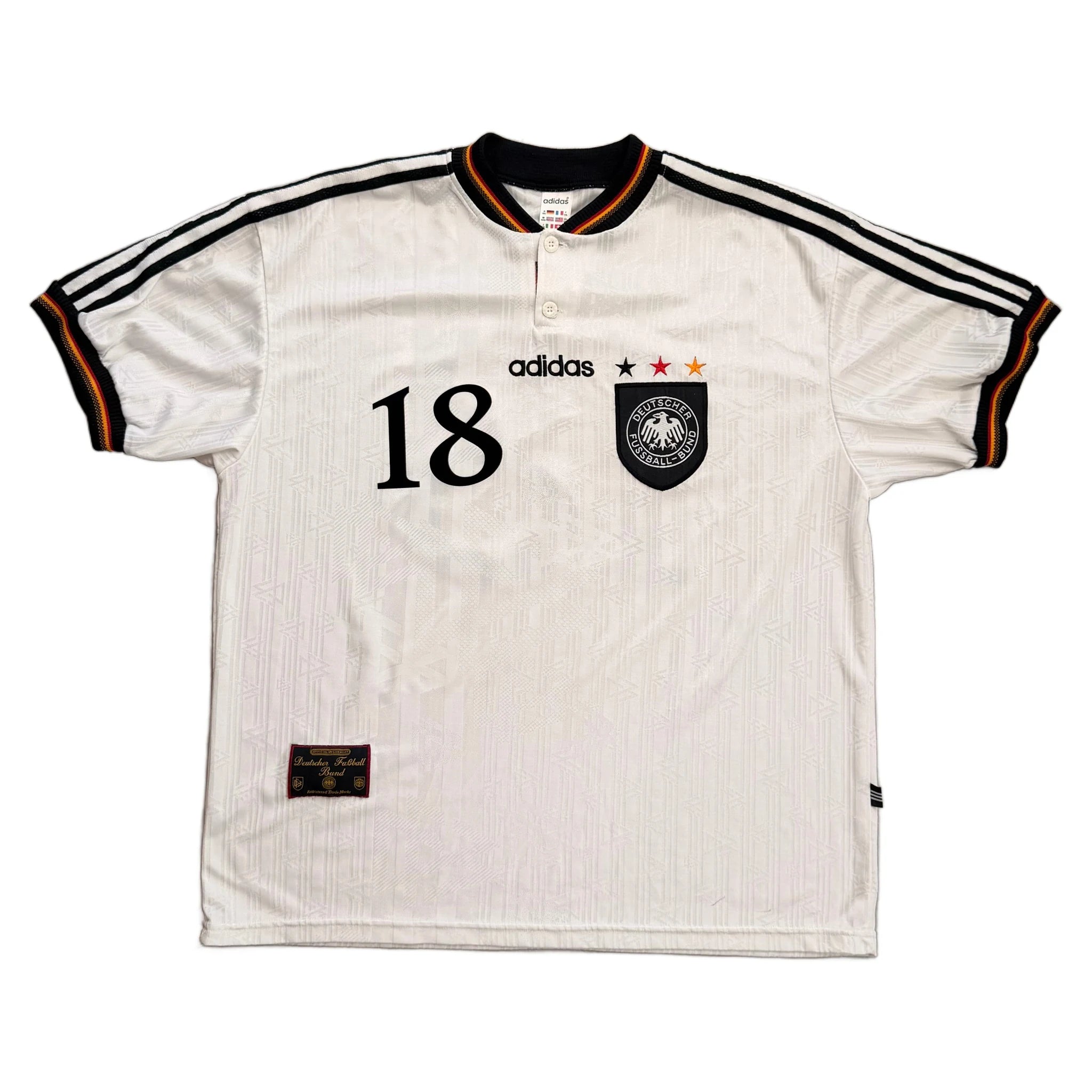 Adidas Germany Home Shirt - White - XXXL - 1996