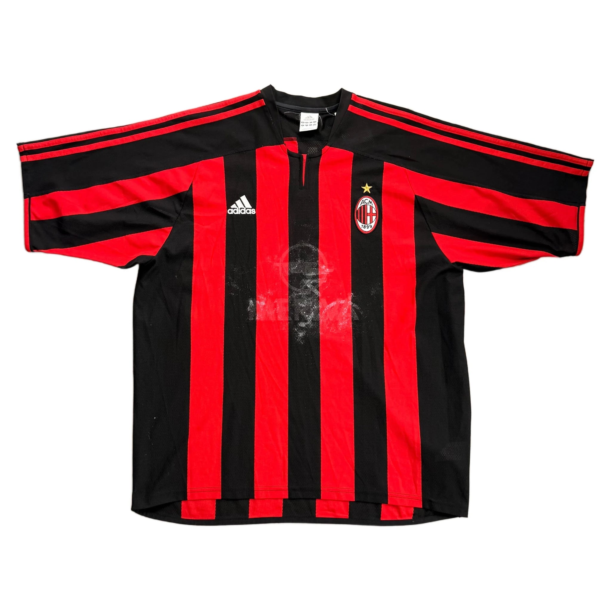 AC Milan Home Shirt - White - XL - 2003