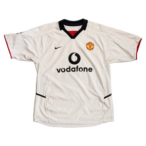 Manchester United Away Shirt - White - XL - 2002