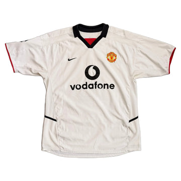 Manchester United Away Shirt - White - XL - 2002
