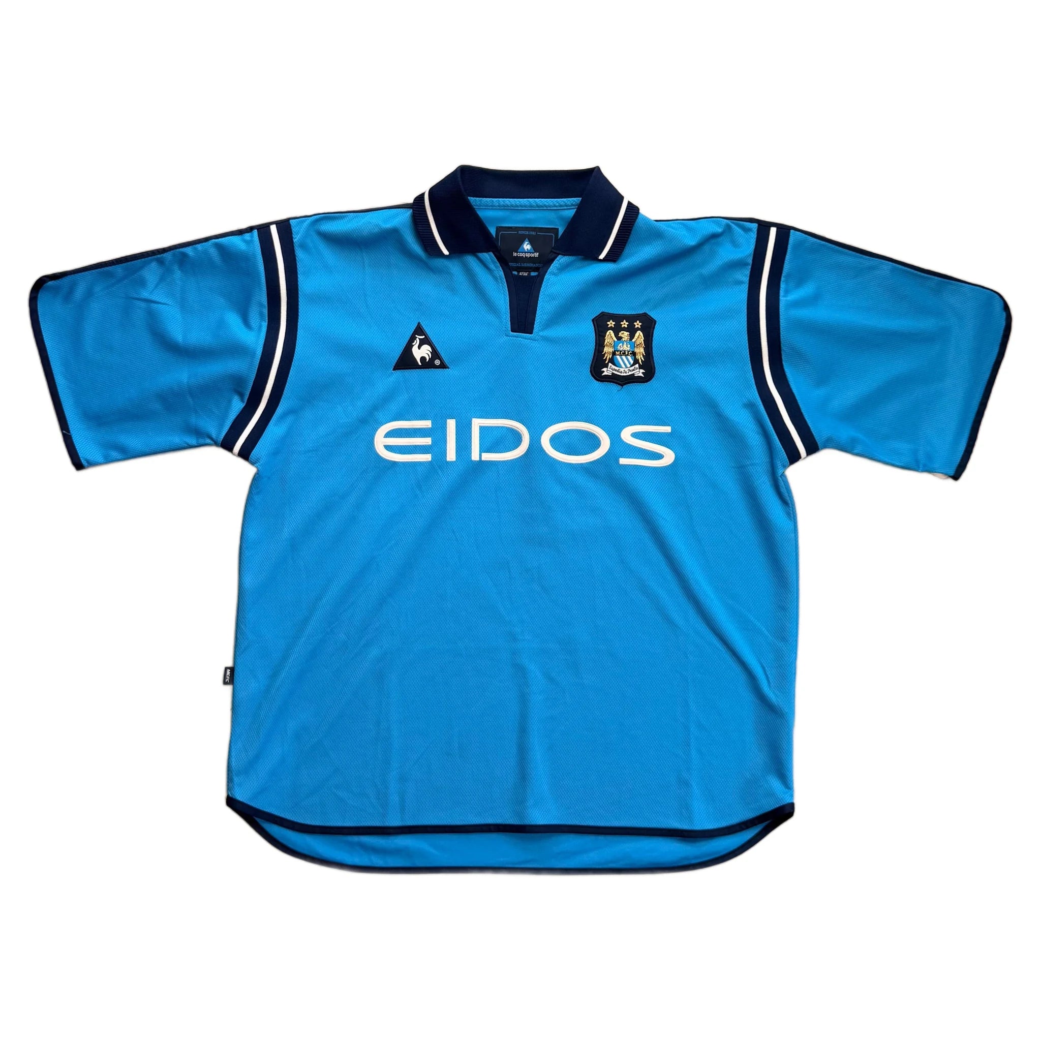 Manchester City Home Shirt - Sky Blue - XL - 2001