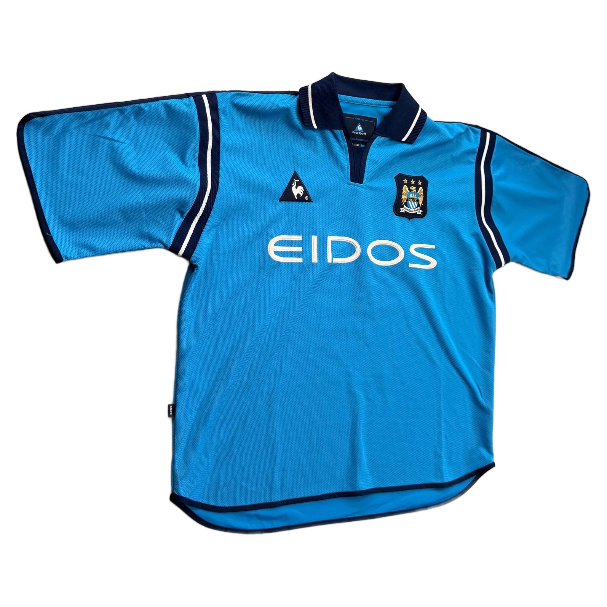 Manchester City Home Shirt - Sky Blue - XL - 2001