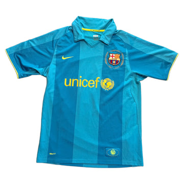 Nike Barcelona Away Shirt - Blue - XL - 2007