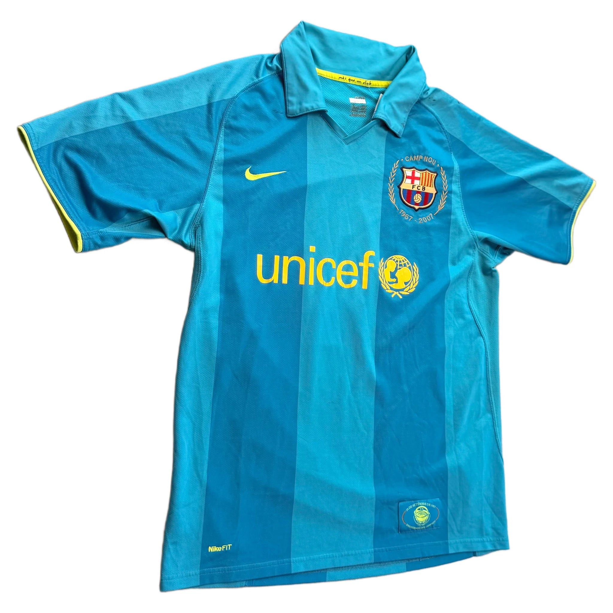 Nike Barcelona Away Shirt - Blue - XL - 2007