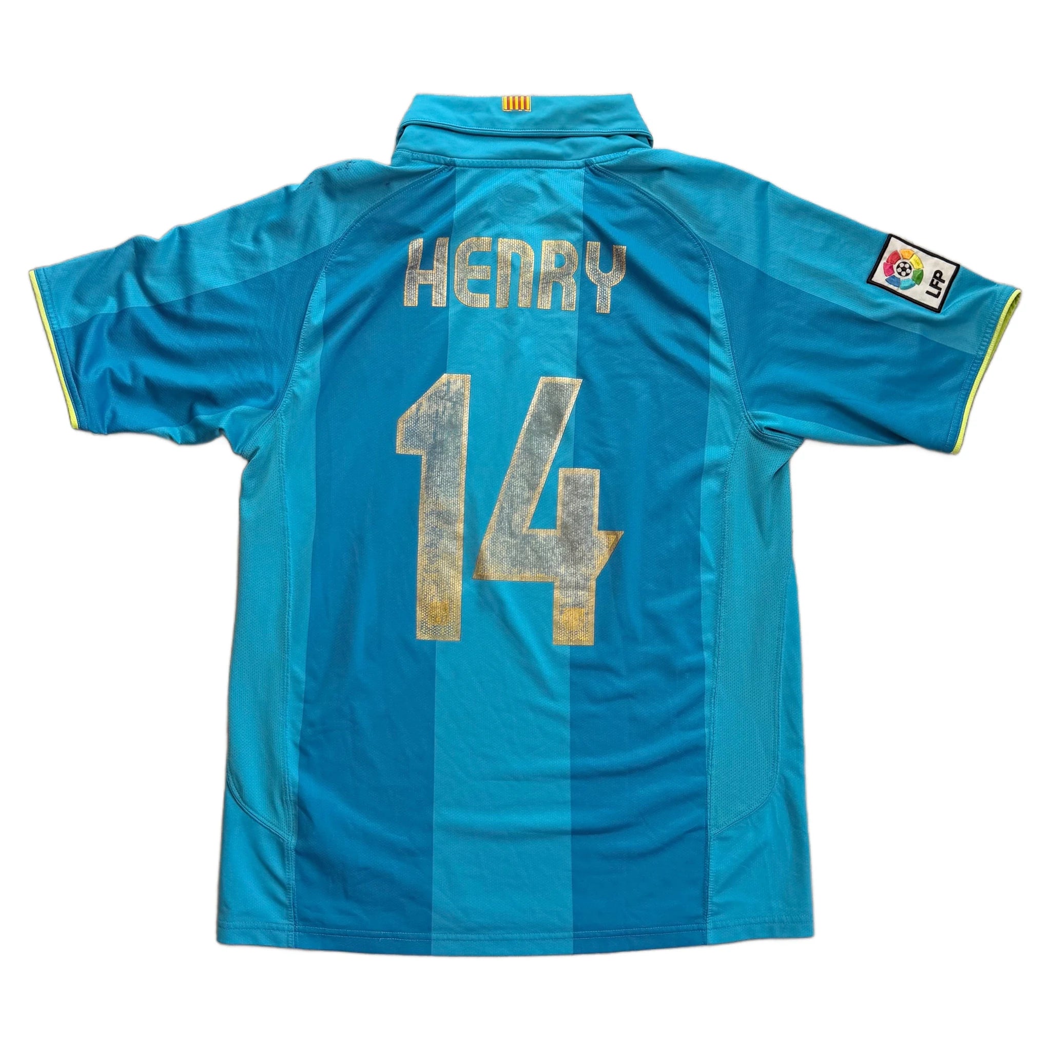 Nike Barcelona Away Shirt - Blue - XL - 2007