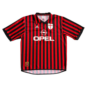 AC Milan Home Shirt - Red - XL - 1999