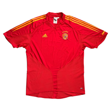 Spain Home Shirt - Red - XL - 2004