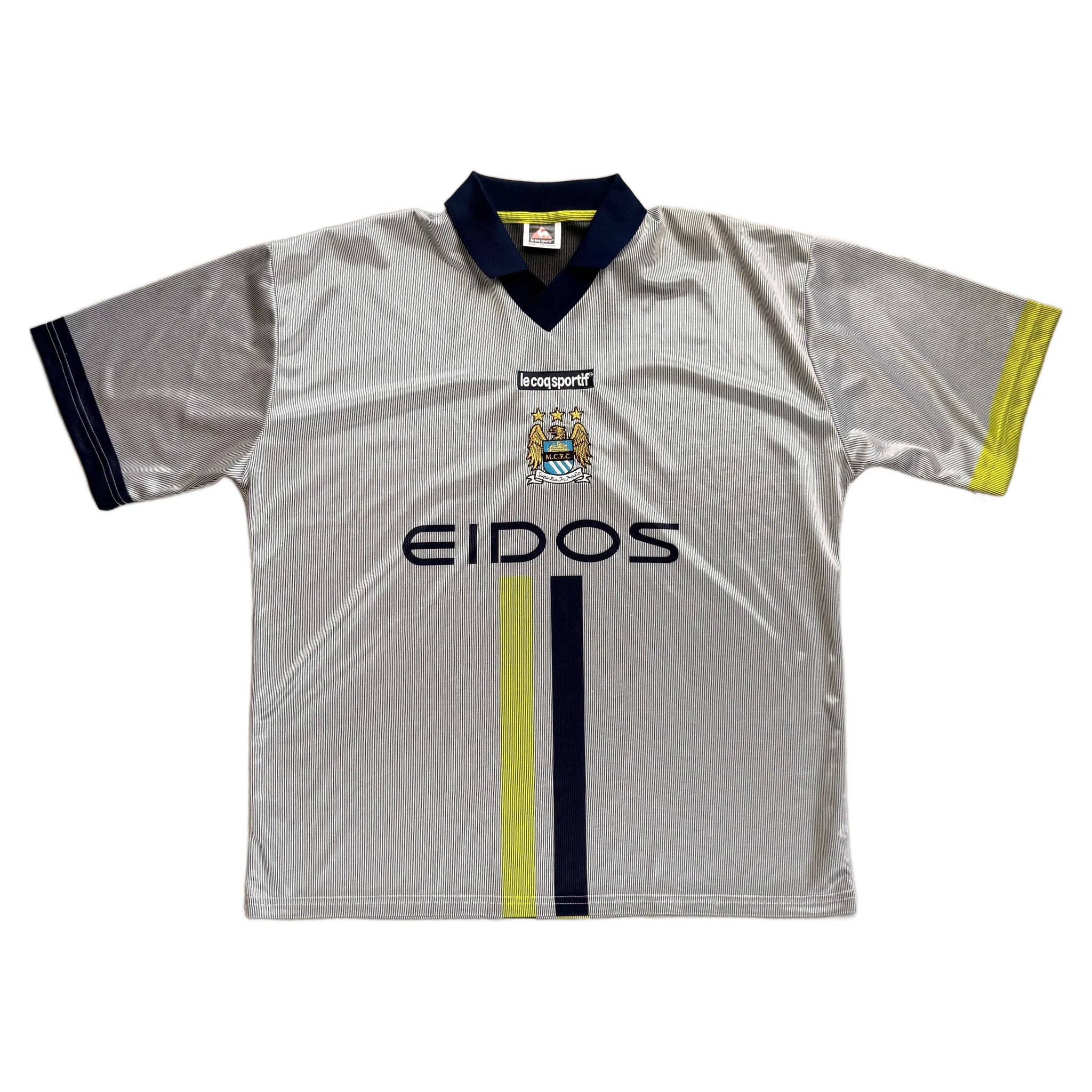 Manchester City Away Shirt - Blue - XL - 2000