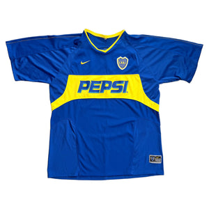 Boca Juniors Home Shirt - Blue - XL - 2003