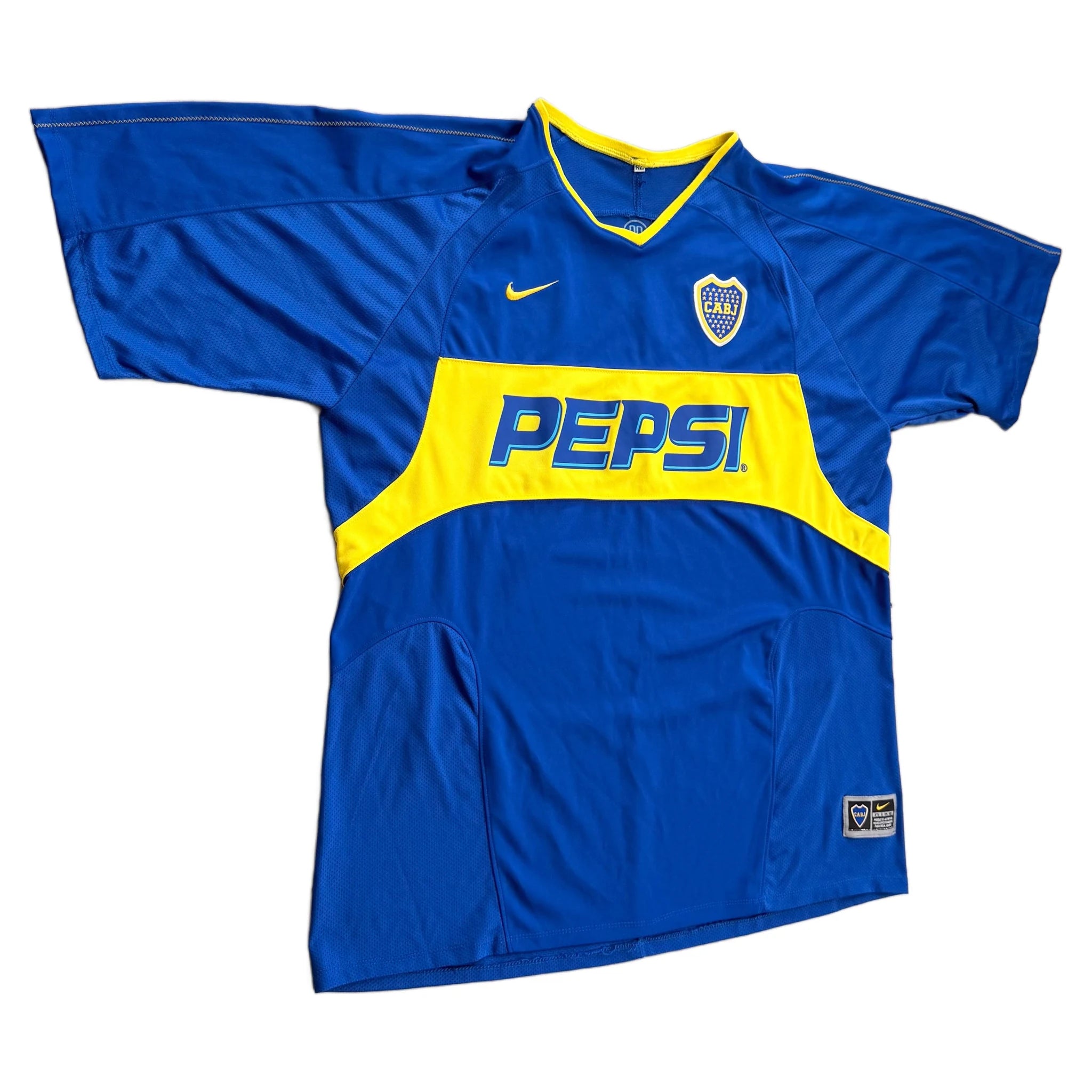 Boca Juniors Home Shirt - Blue - XL - 2003