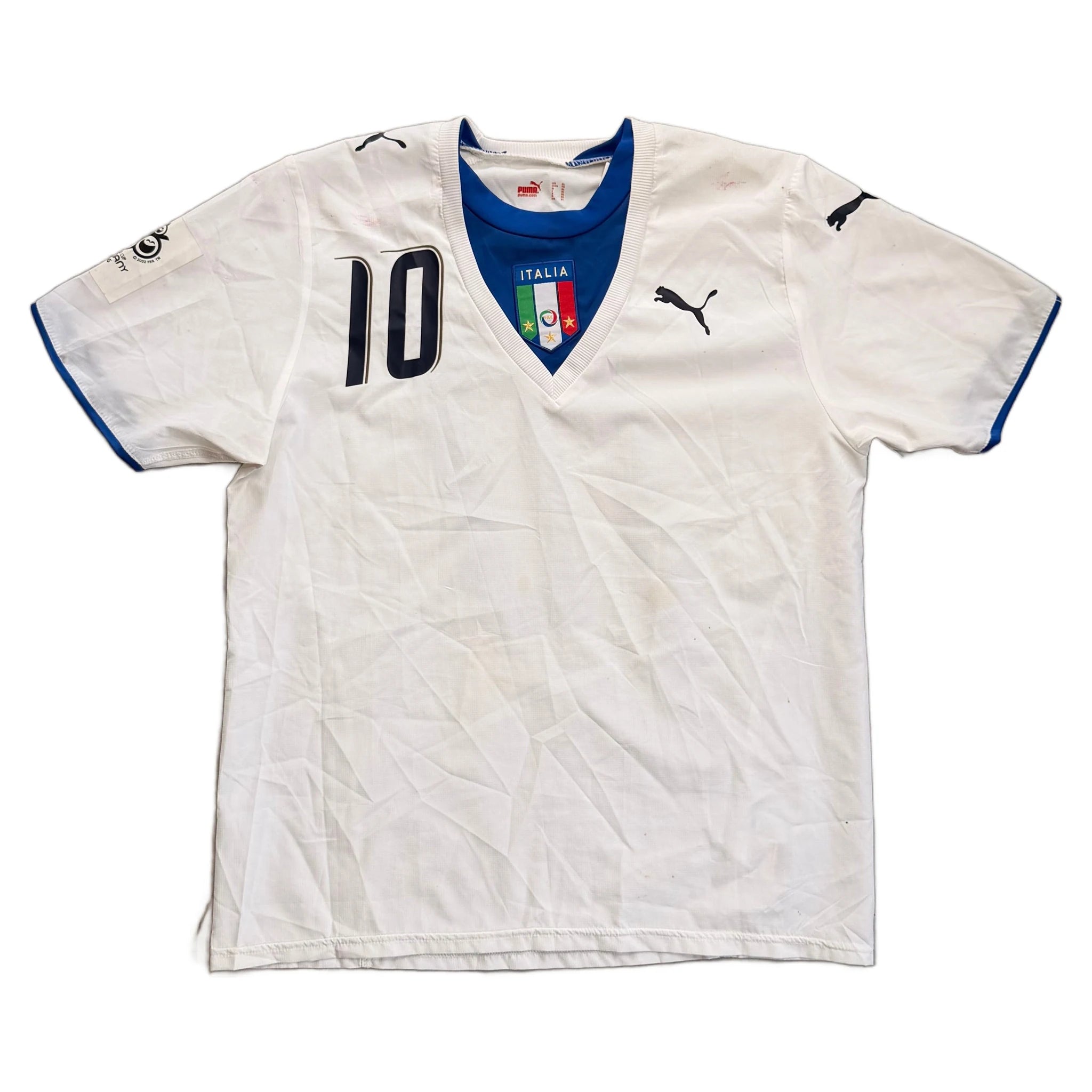 Puma Italy Away Football Shirt - White - XL - 2006