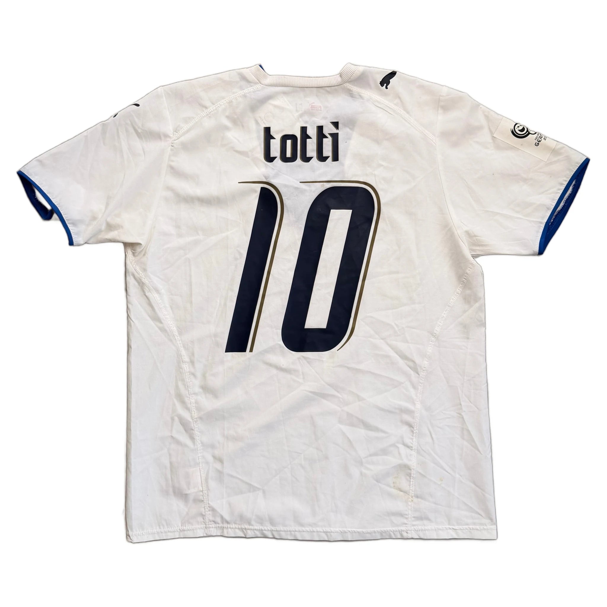 Puma Italy Away Football Shirt - White - XL - 2006