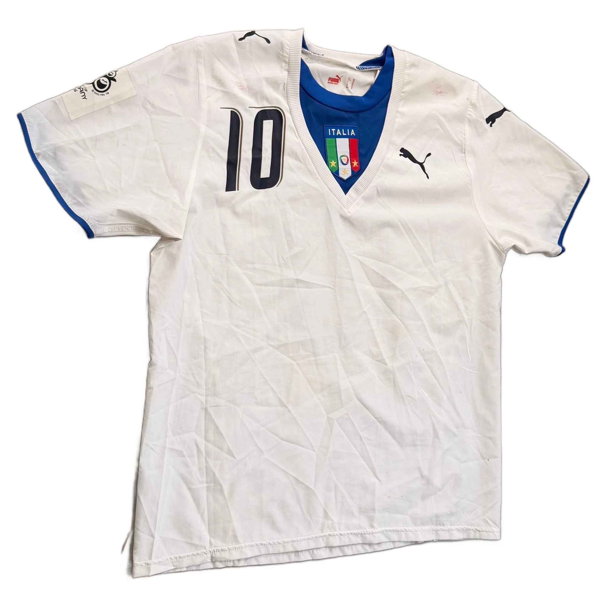 Puma Italy Away Football Shirt - White - XL - 2006